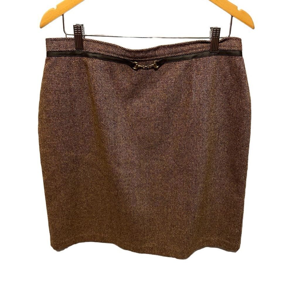 Worthington Brown Textured Pencil Skirt Women’s Size 14